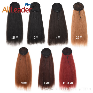 Kinky Straight Synthetic Drawstring Ponytails Hair Extension